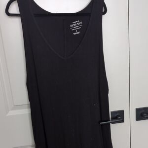 Torrid Black V-Neck Super Soft Tank Top